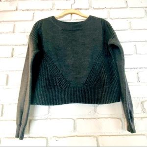 3/$24 Aeropostale dark grey crop Sweater
